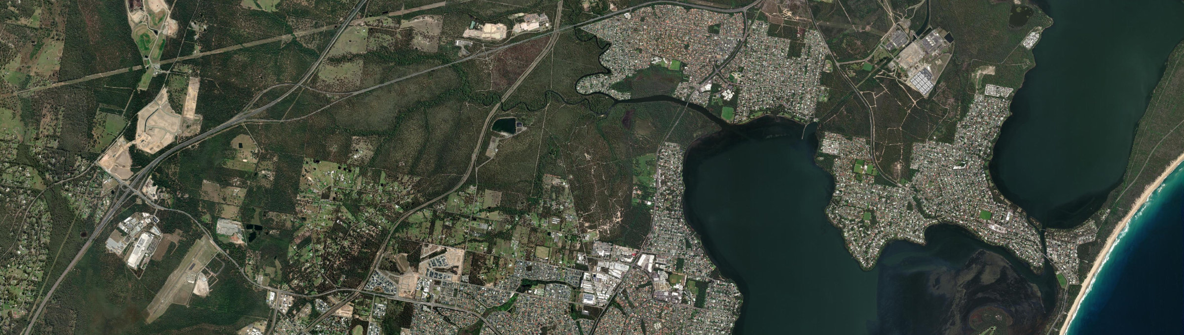 Aerial view of Charmhaven, NSW