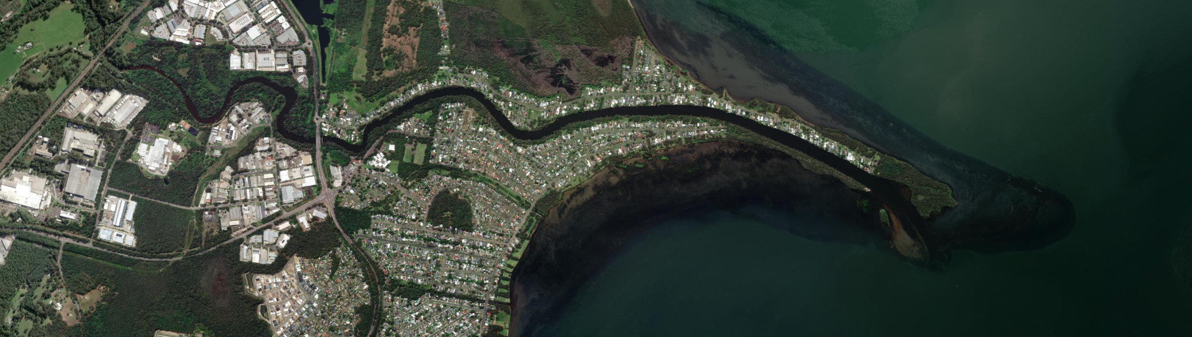 Aerial view of Chittaway Bay, NSW