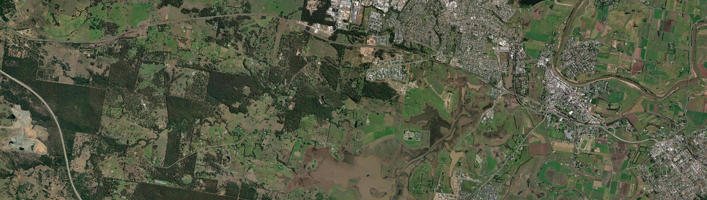 Aerial view of Farley, NSW