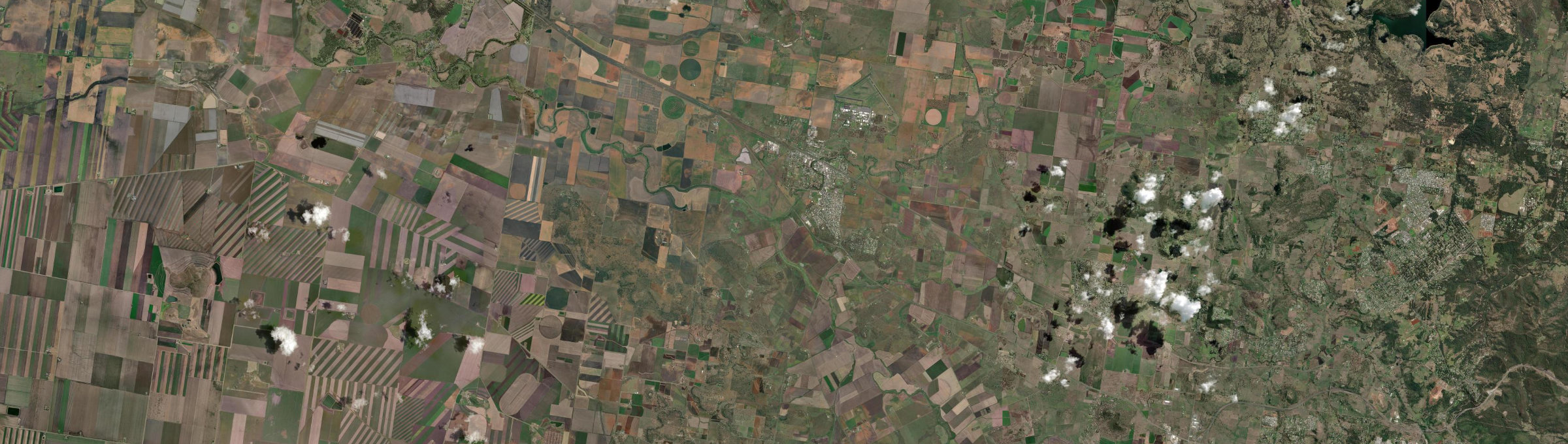 Aerial view of Oakey, QLD