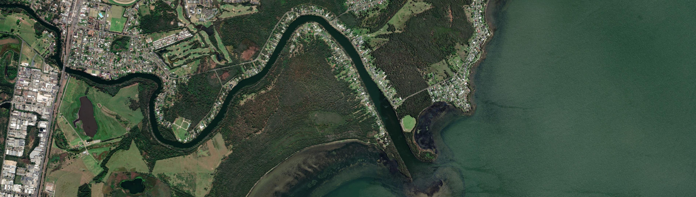 Aerial view of Tacoma South, NSW