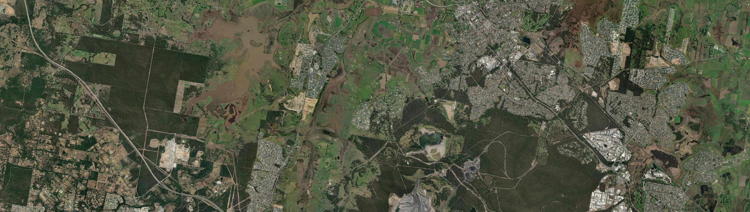 Aerial view of Louth Park, NSW