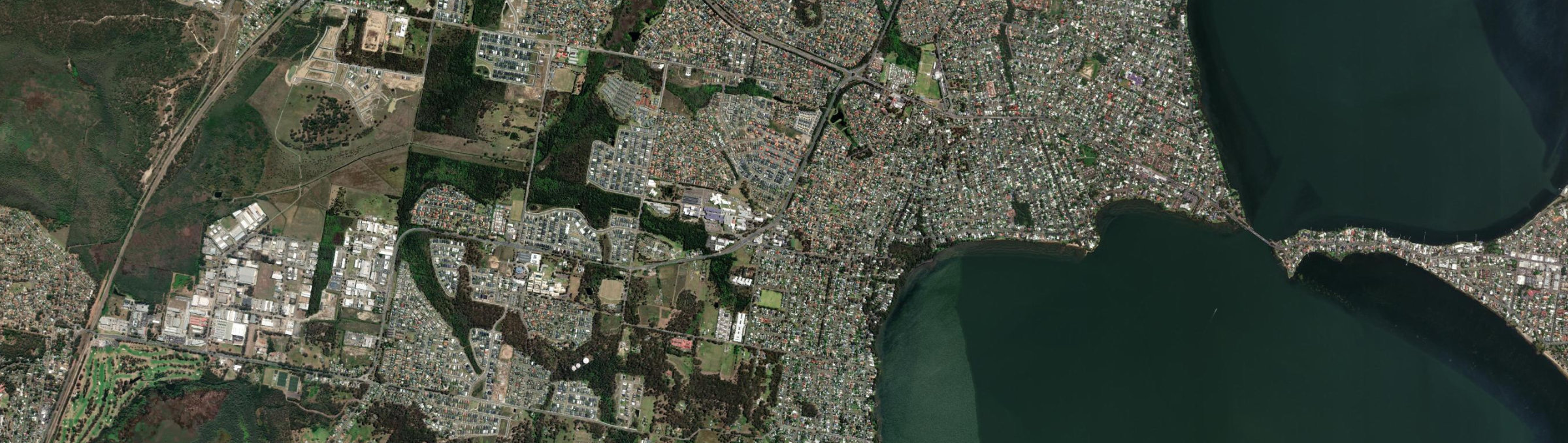 Aerial view of Kanwal, NSW