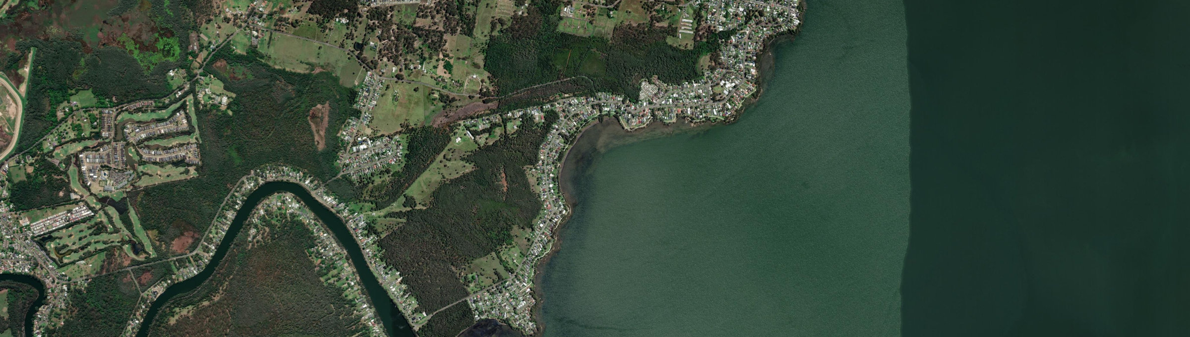Aerial view of Tuggerawong, NSW