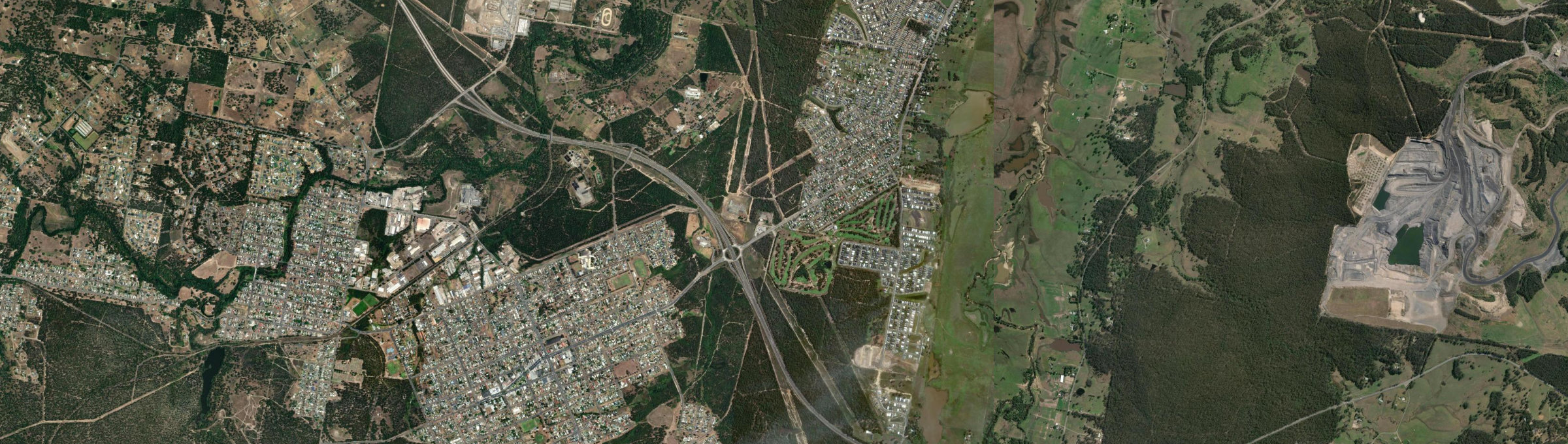 Aerial view of Heddon Greta, NSW