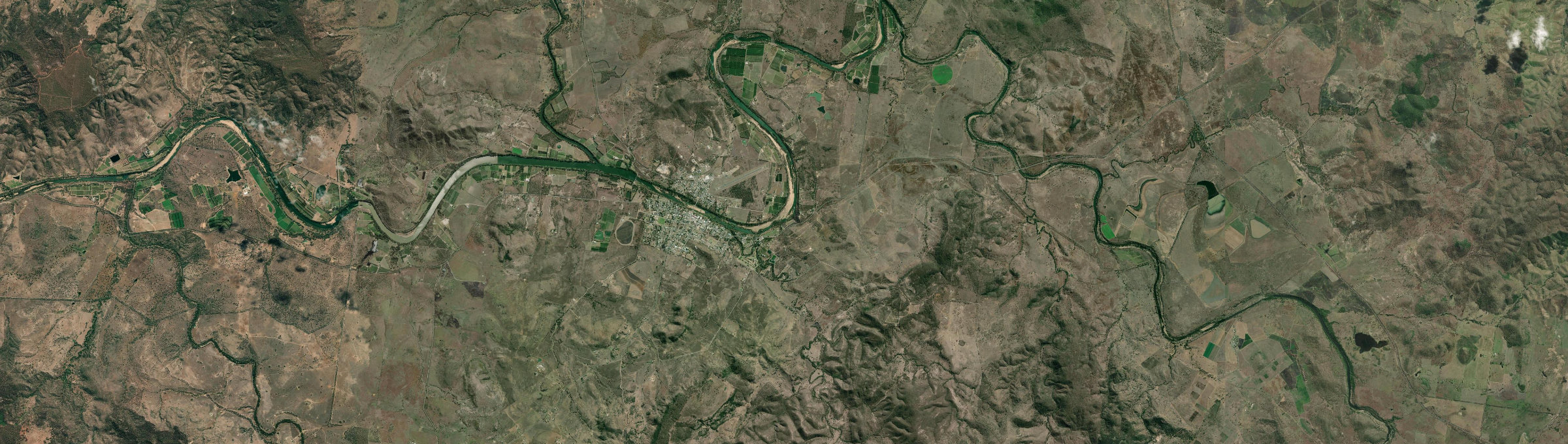 Aerial view of Gayndah, QLD