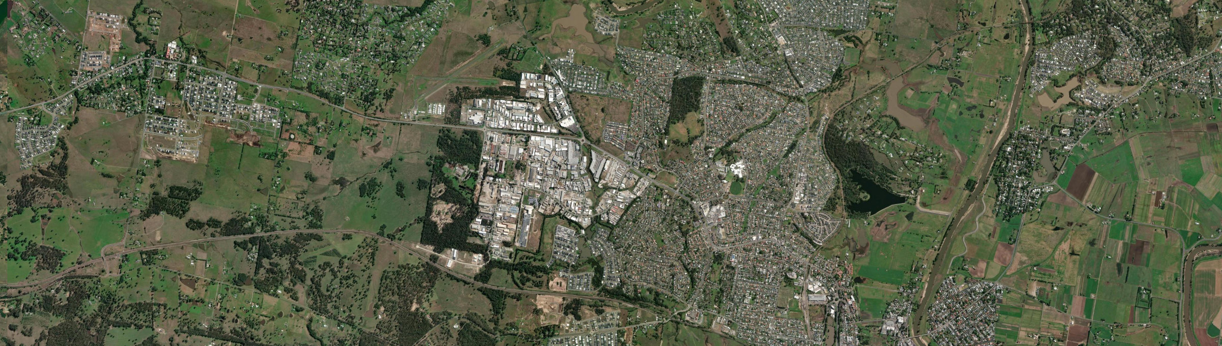 Aerial view of Rutherford, NSW