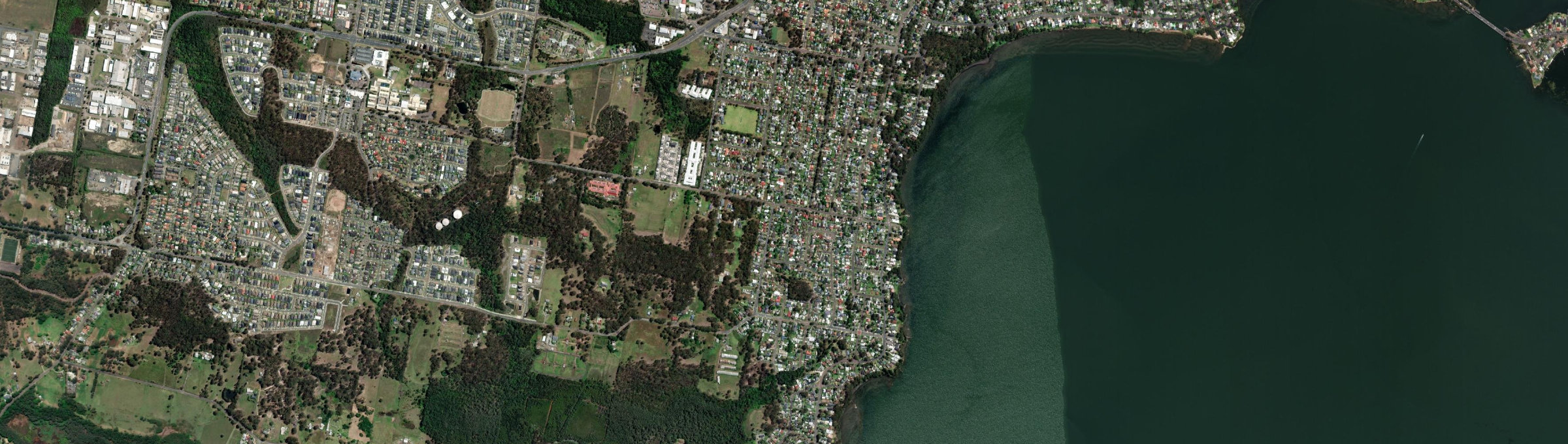 Aerial view of Wyongah, NSW