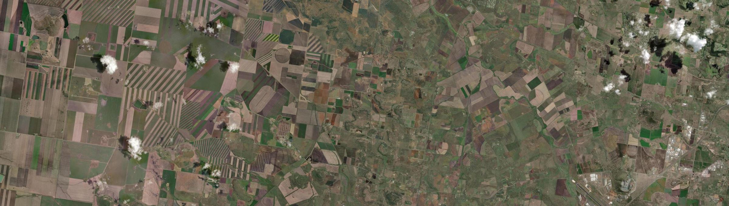 Aerial view of Aubigny, QLD