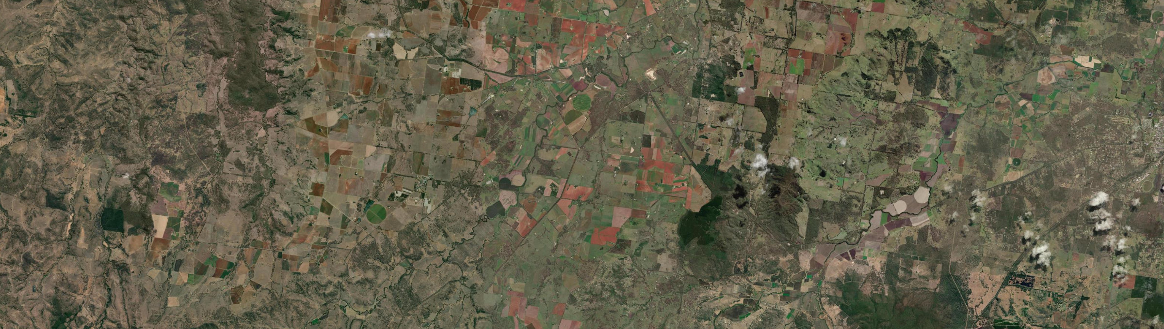 Aerial view of Haly Creek, QLD