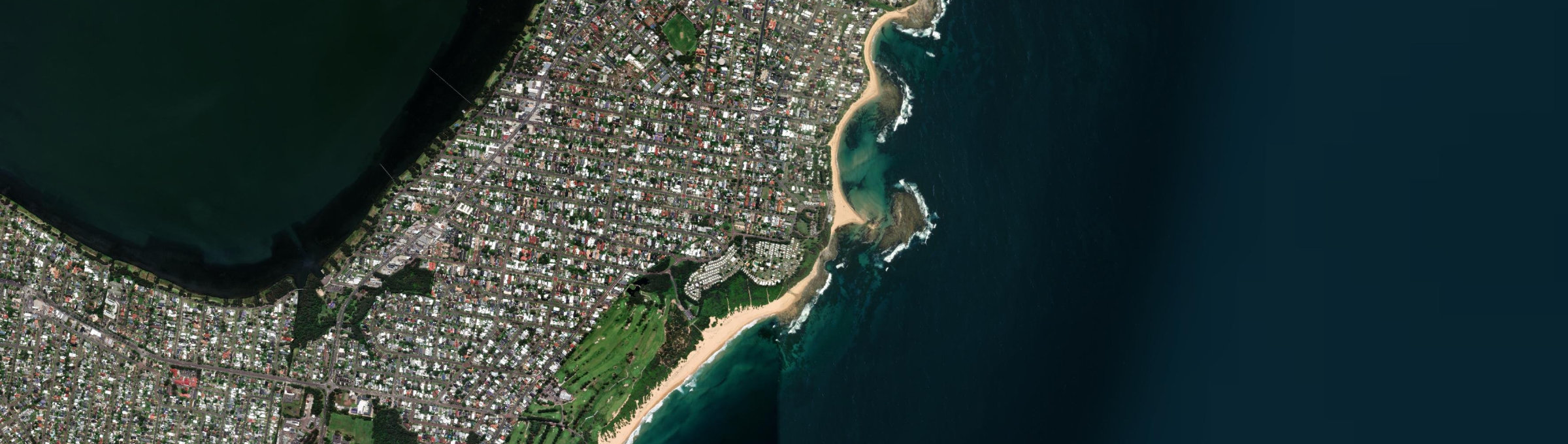 Aerial view of Toowoon Bay, NSW