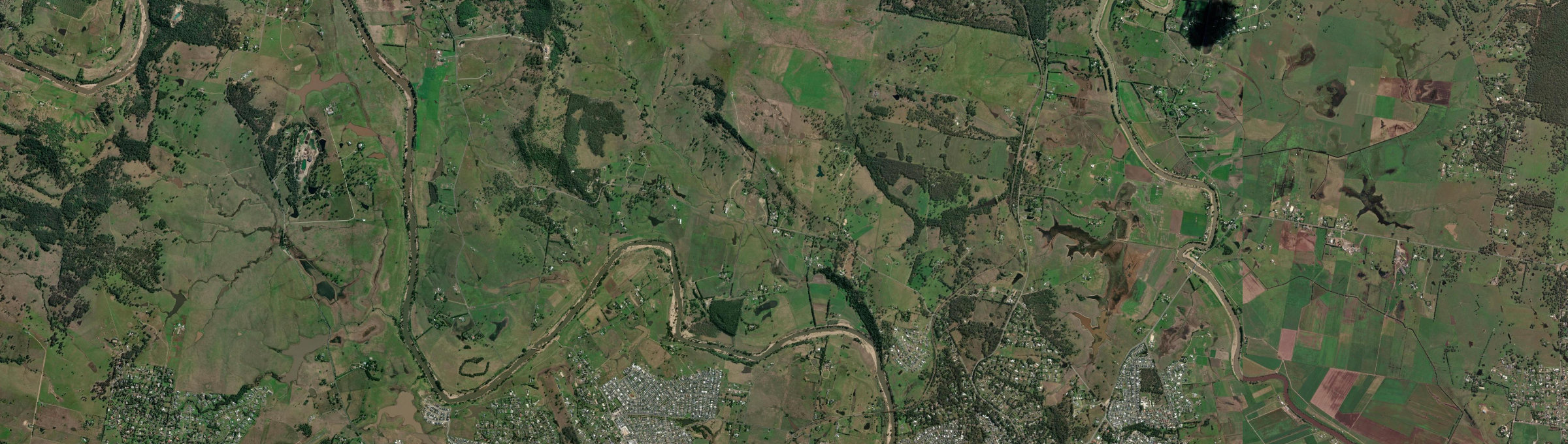 Aerial view of Maitland Vale, NSW
