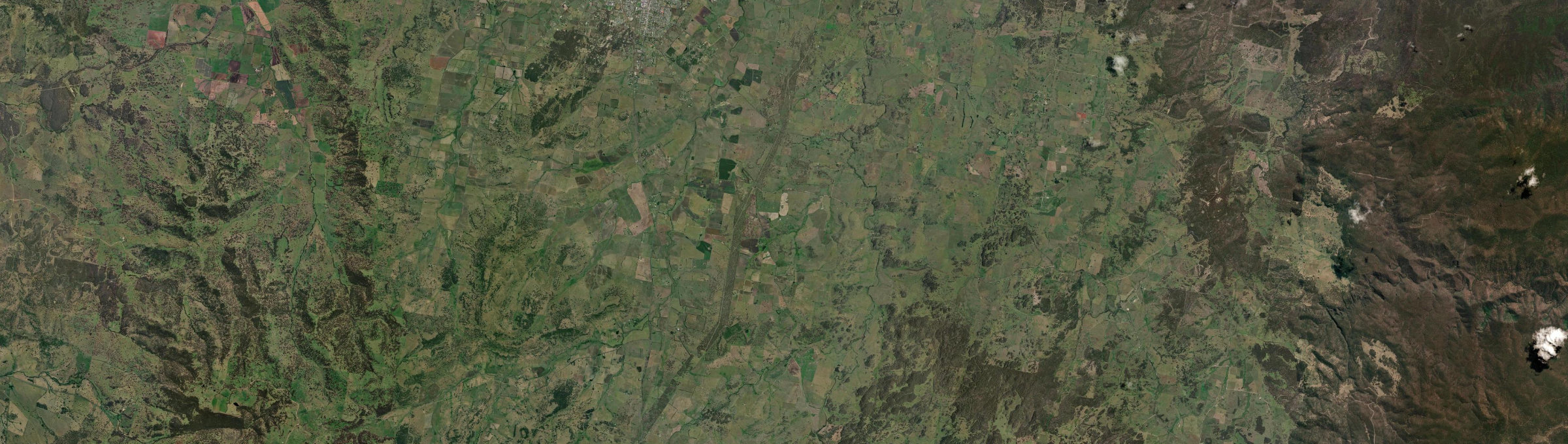 Aerial view of Lambs Valley (Glen Innes Severn - NSW), NSW