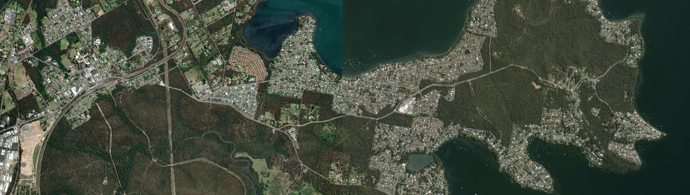 Aerial view of Bonnells Bay, NSW