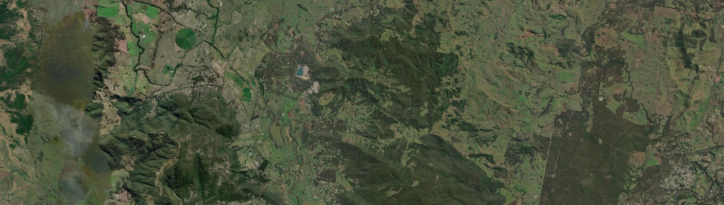 Aerial view of Martins Creek, NSW