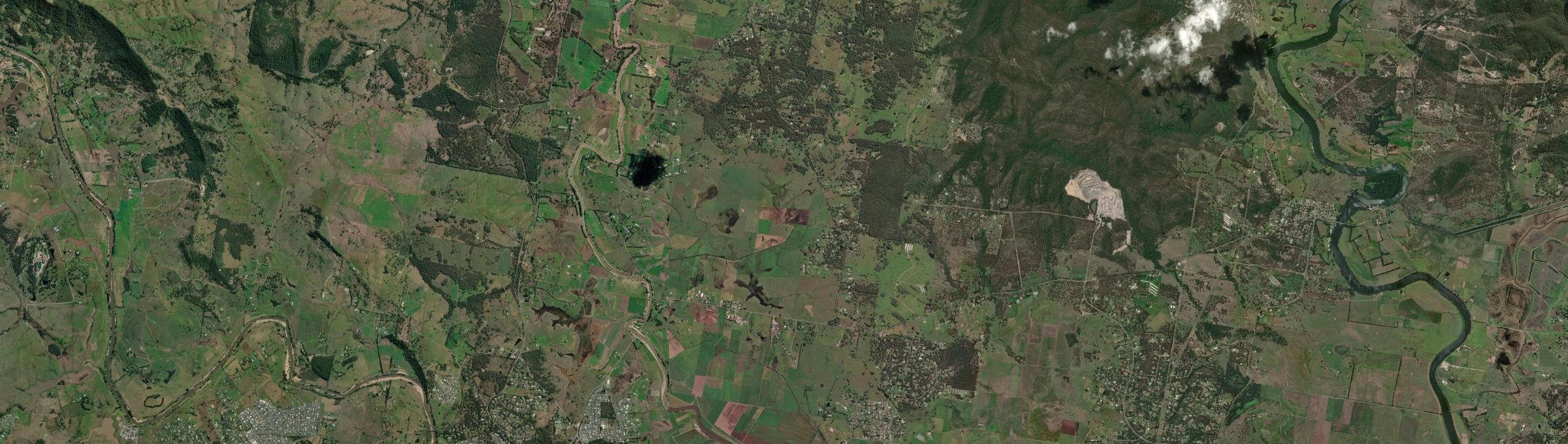 Aerial view of Woodville (NSW), NSW