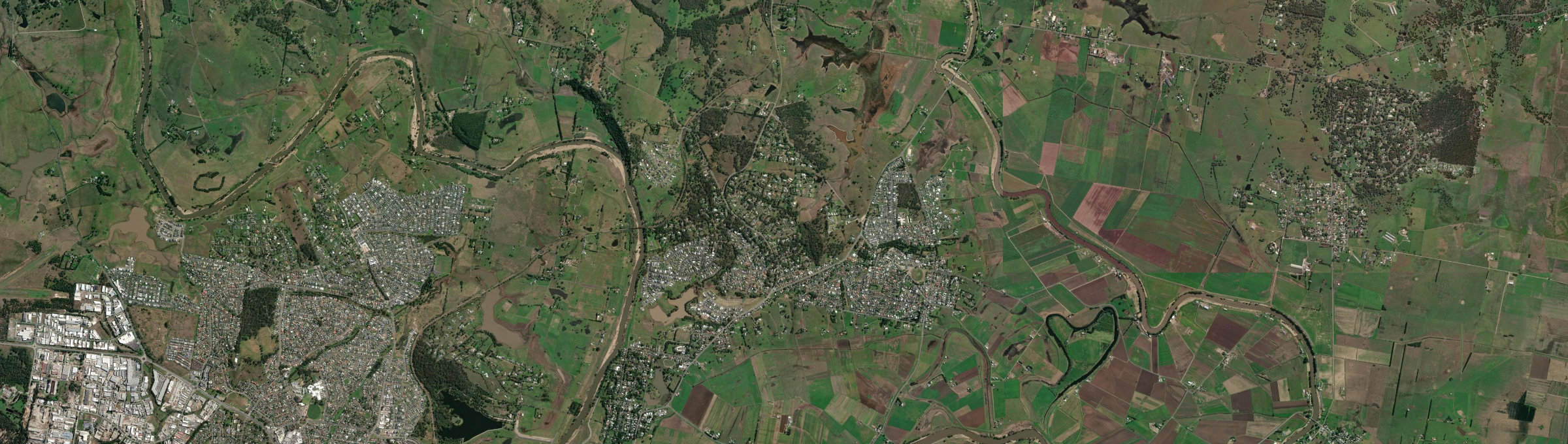 Aerial view of Bolwarra Heights, NSW