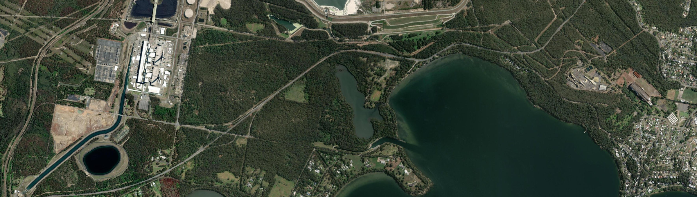 Aerial view of Myuna Bay, NSW