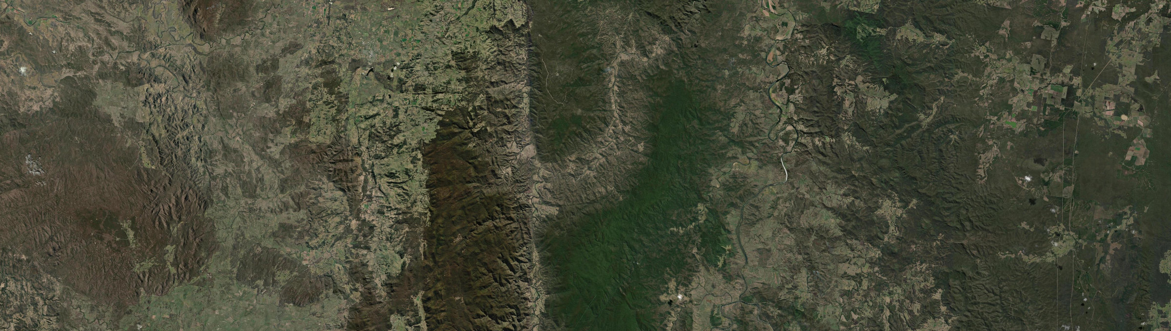 Aerial view of Rocky River (Tenterfield - NSW), NSW