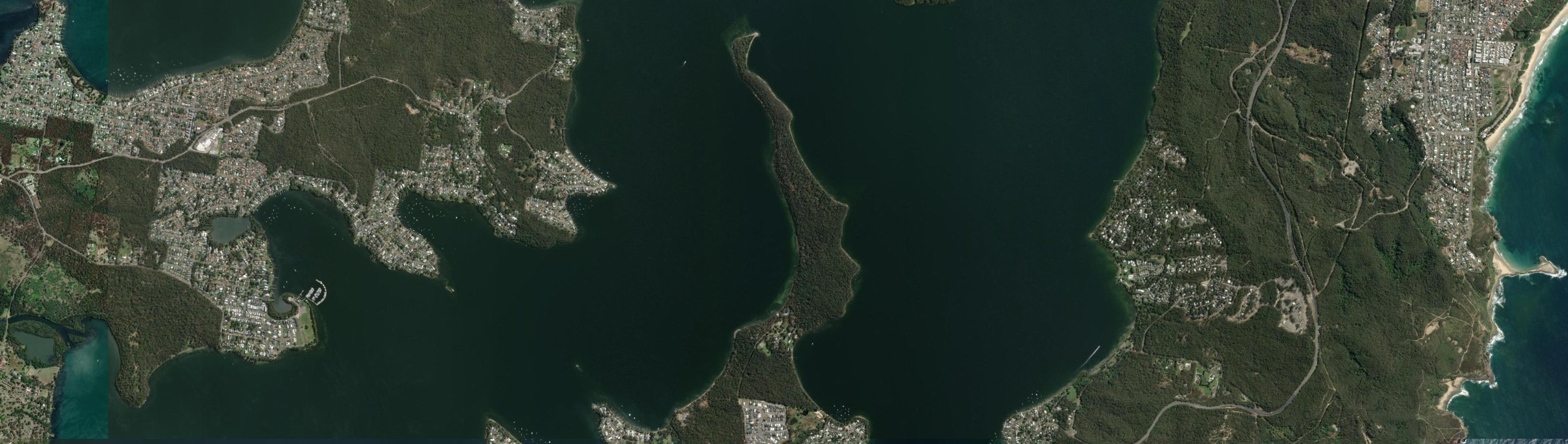 Aerial view of Point Wolstoncroft, NSW