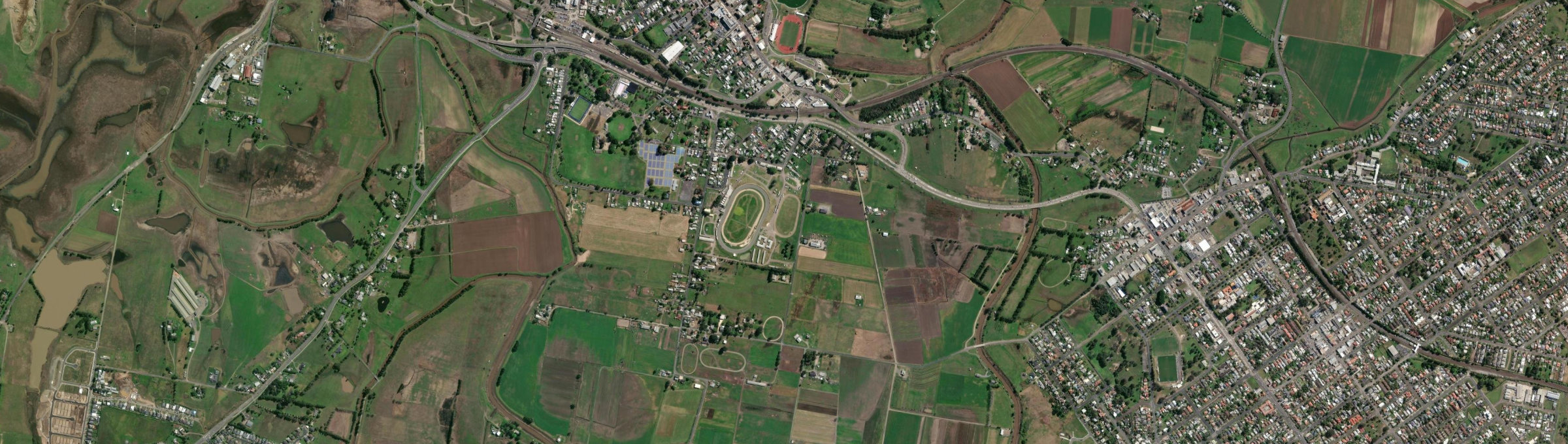 Aerial view of South Maitland, NSW