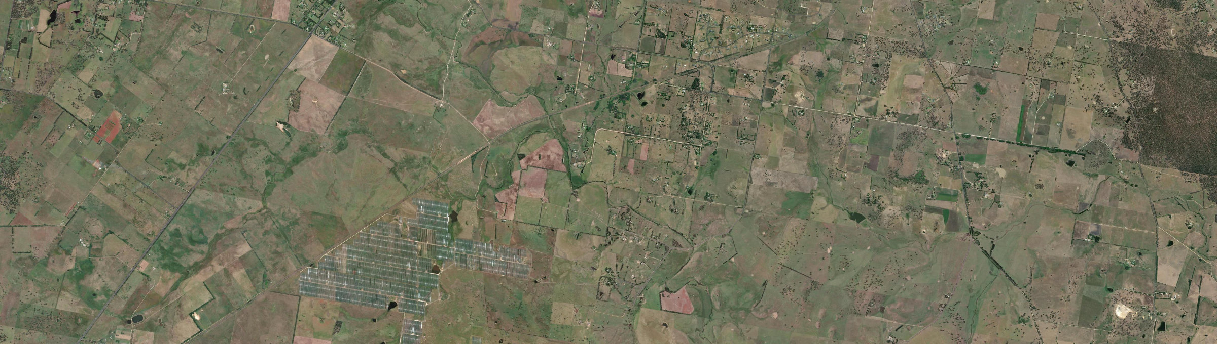 Aerial view of Kellys Plains, NSW