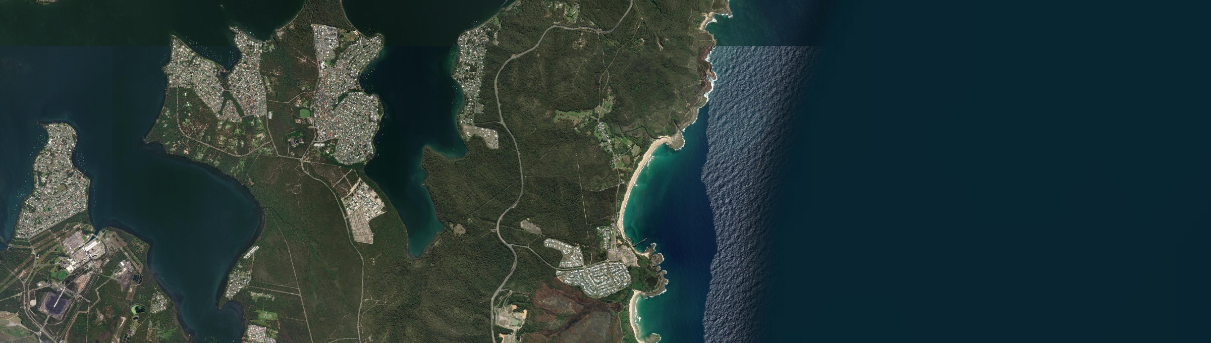 Aerial view of Catherine Hill Bay, NSW