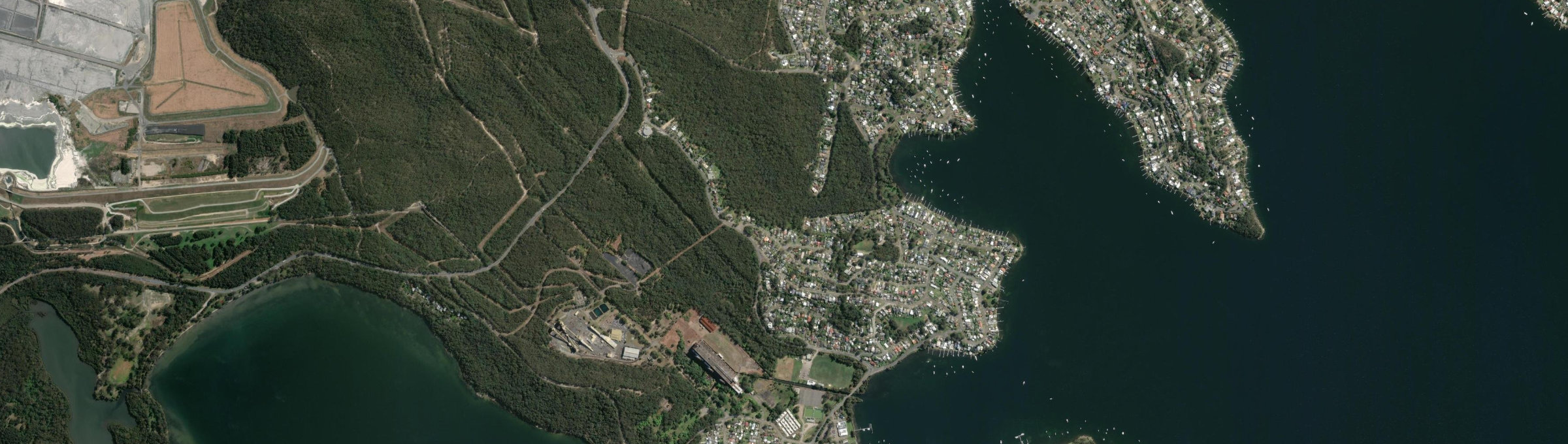 Aerial view of Arcadia Vale, NSW