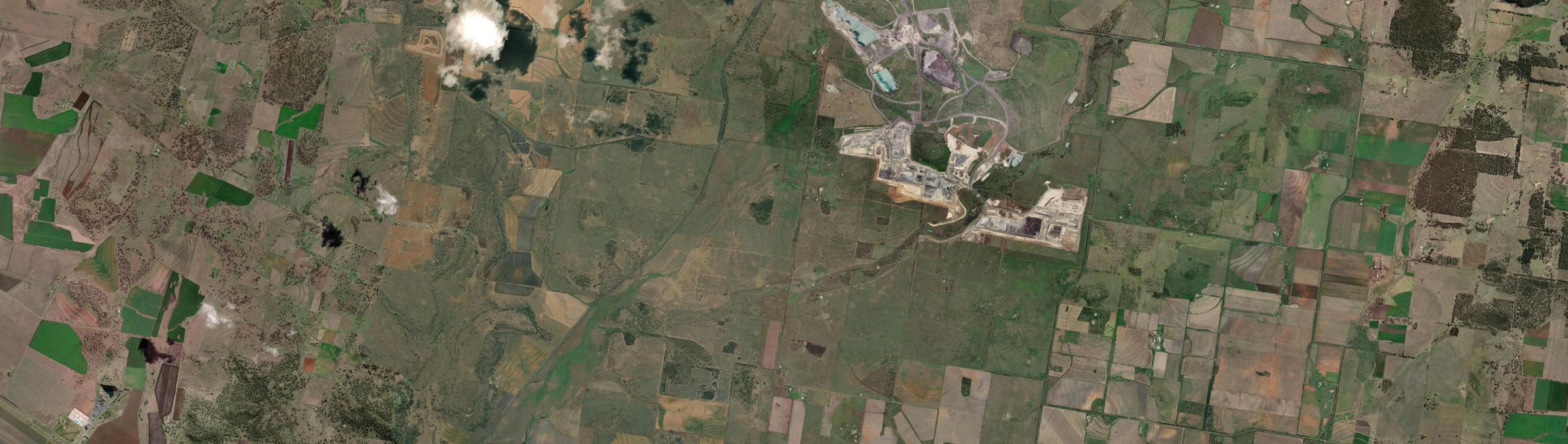 Aerial view of Acland, QLD