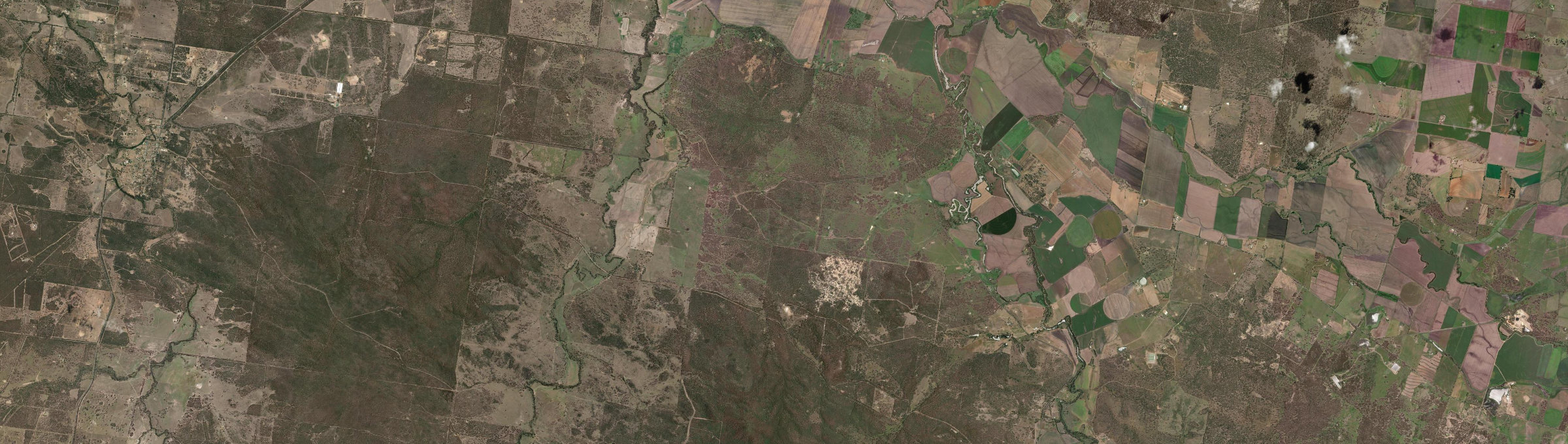 Aerial view of Old Talgai, QLD