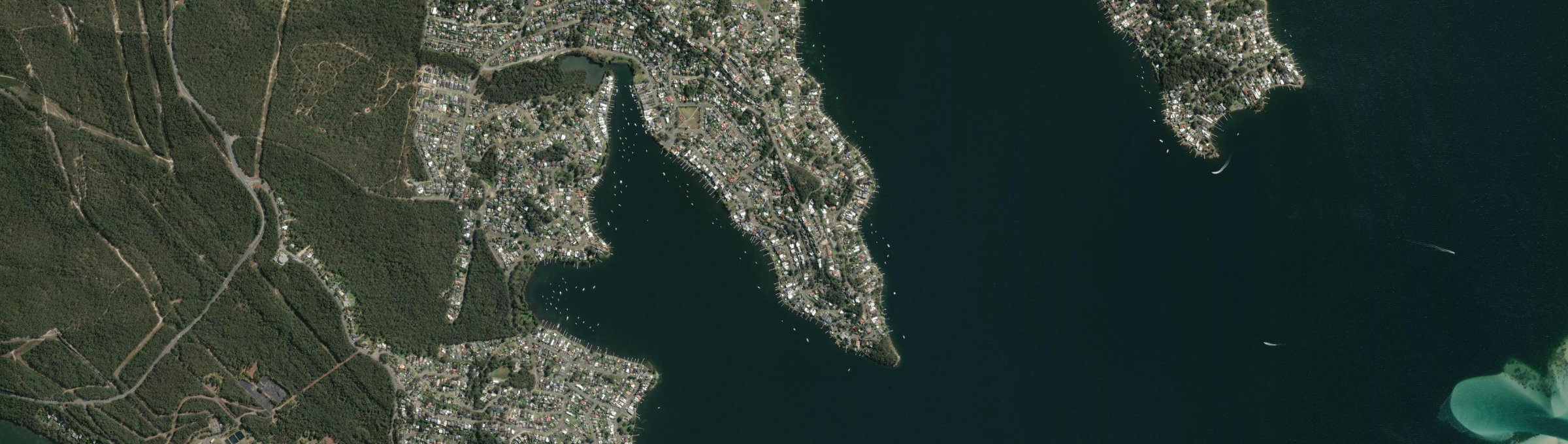 Aerial view of Fishing Point, NSW