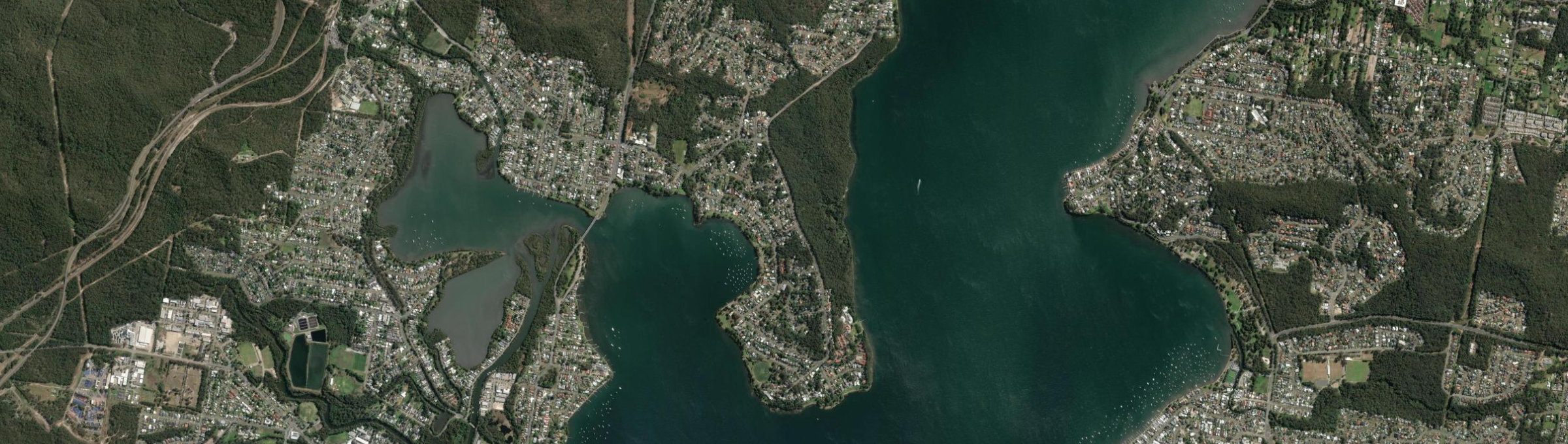Aerial view of Bolton Point, NSW