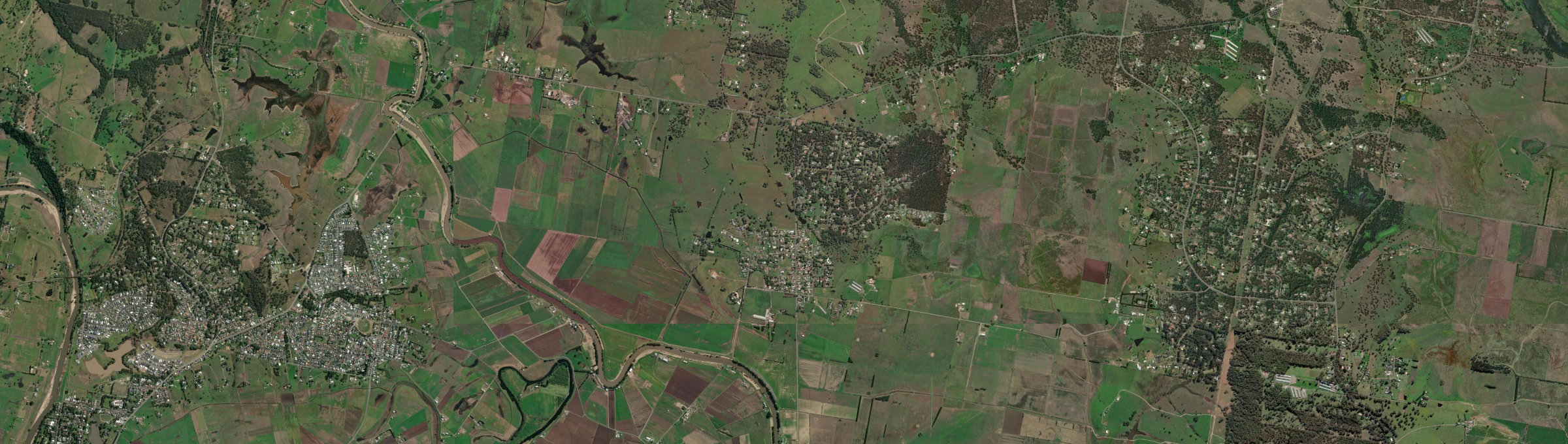 Aerial view of Wallalong, NSW