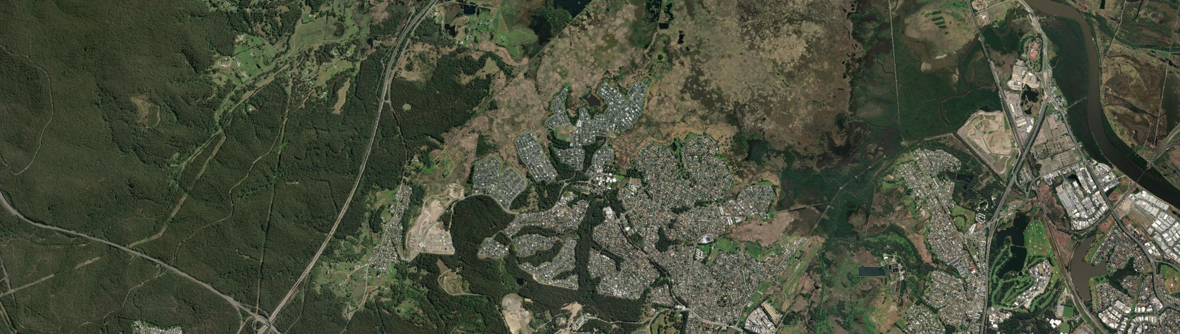 Aerial view of Fletcher (NSW), NSW