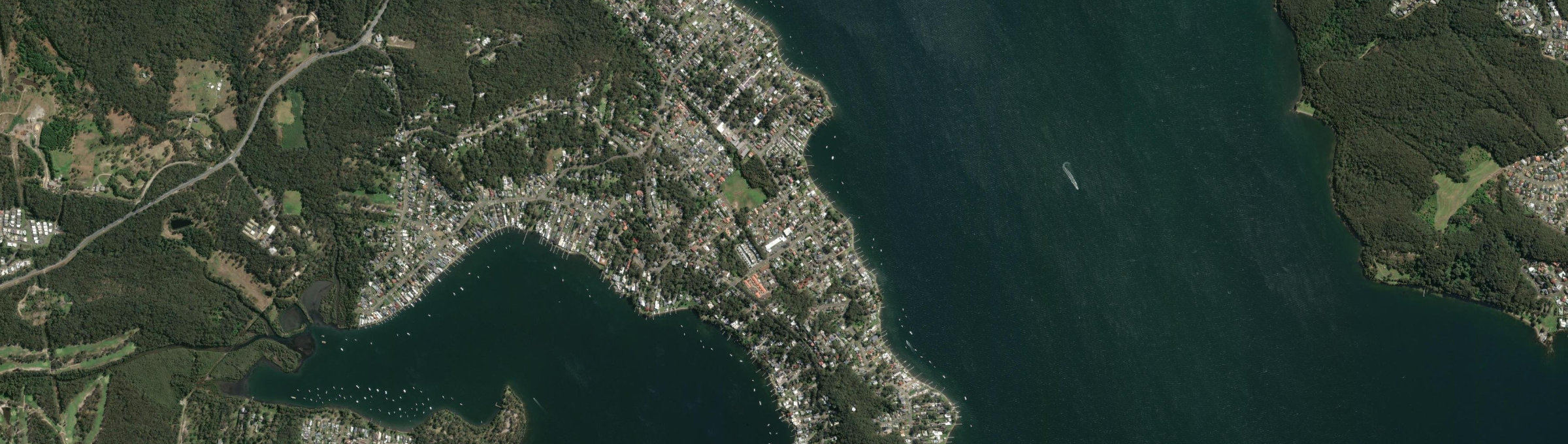 Aerial view of Carey Bay, NSW