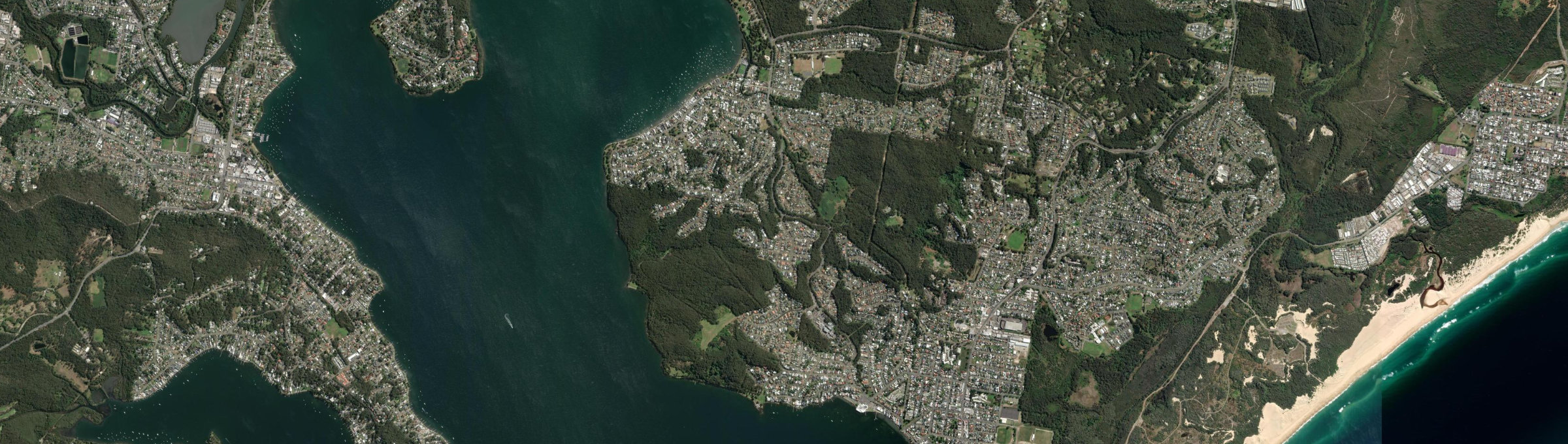 Aerial view of Valentine, NSW