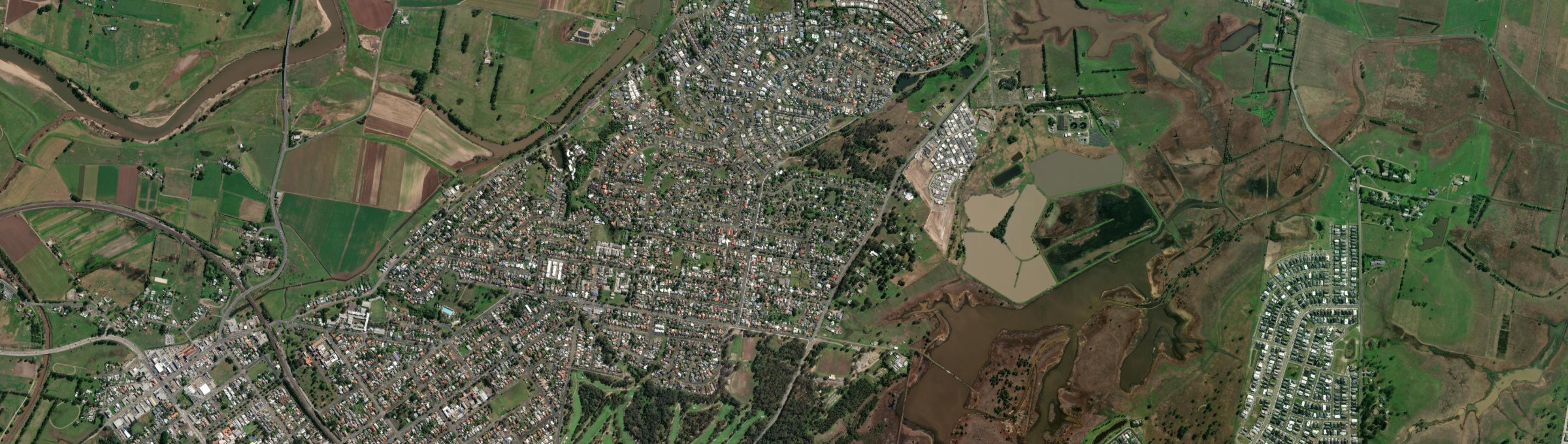 Aerial view of Tenambit, NSW