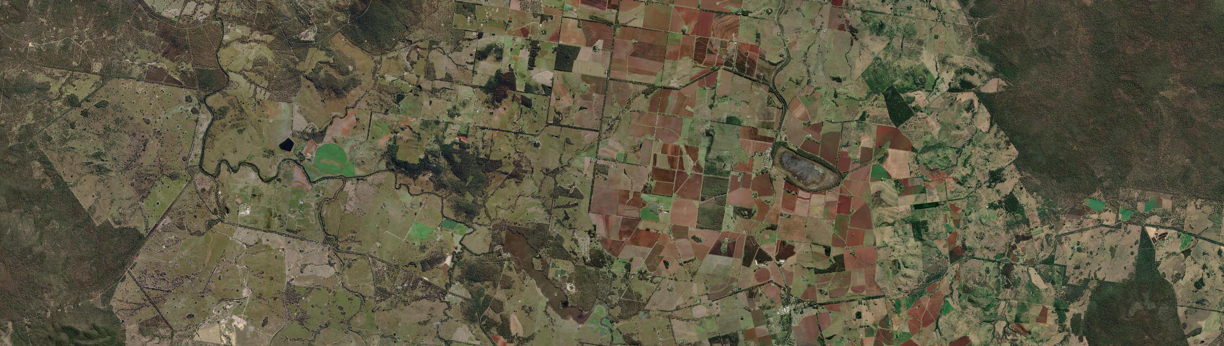 Aerial view of Wooroolin, QLD