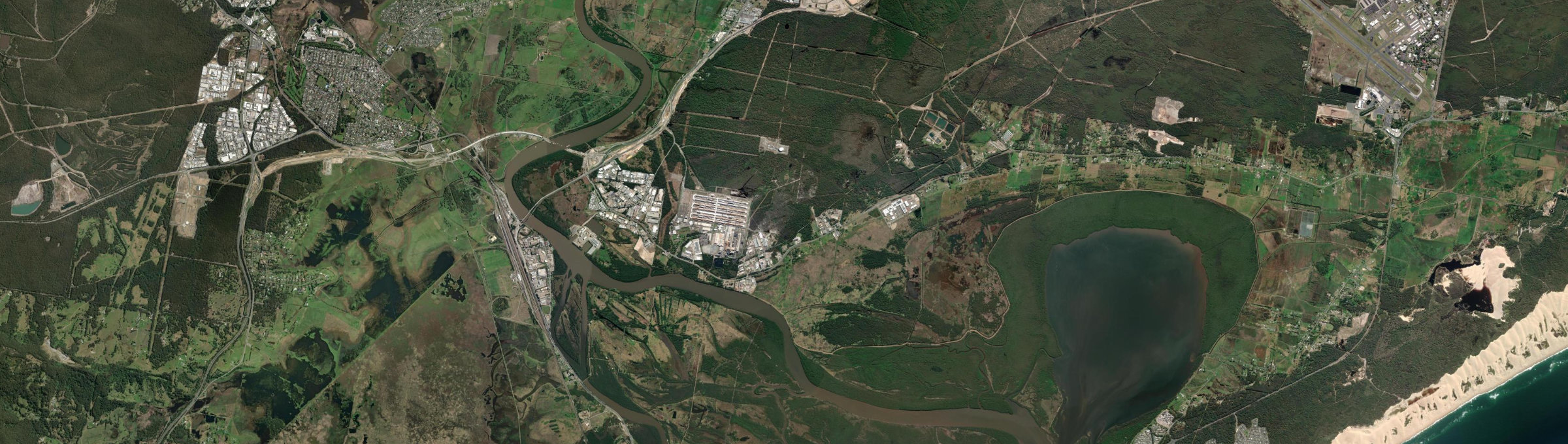 Aerial view of Tomago, NSW