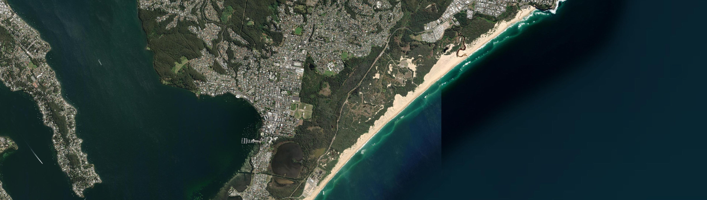 Aerial view of Belmont (NSW), NSW
