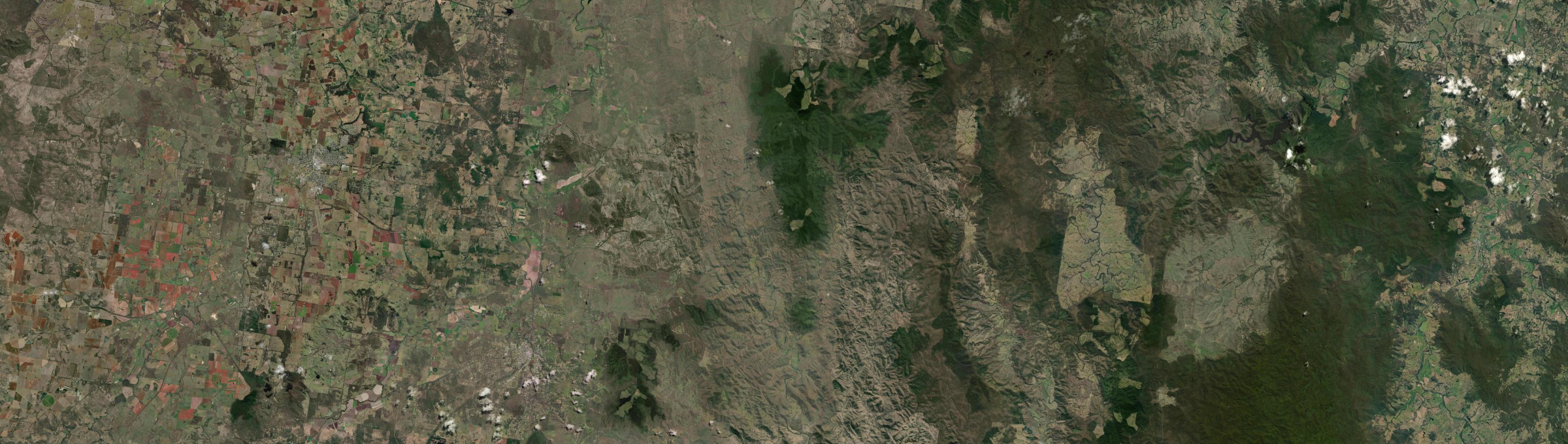 Aerial view of Mount Stanley, QLD