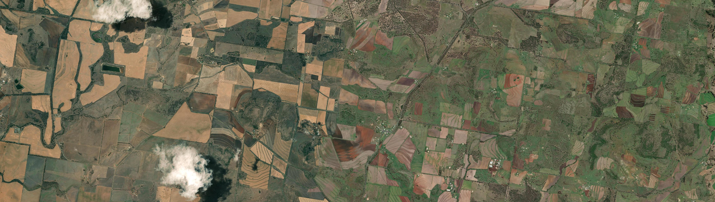 Aerial view of Kulpi, QLD