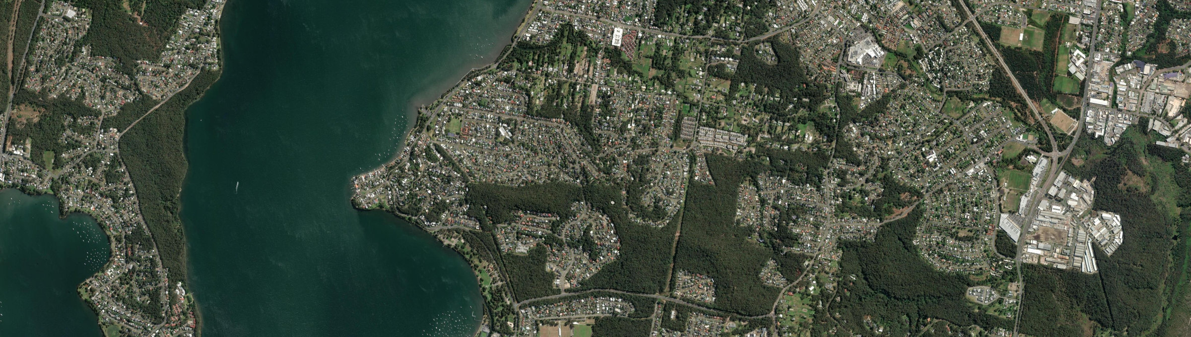 Aerial view of Eleebana, NSW