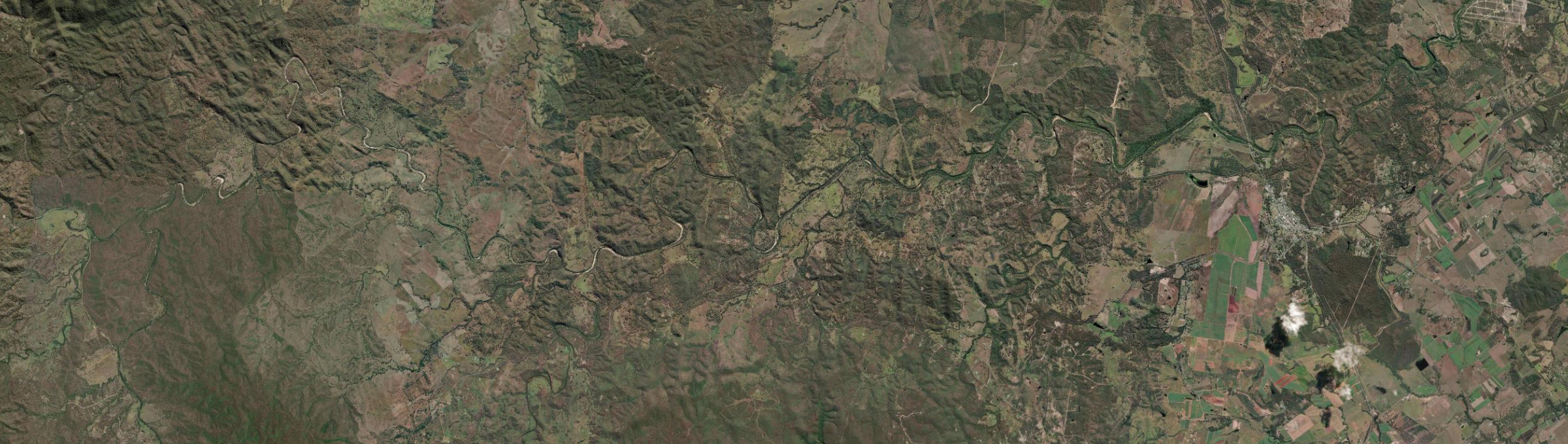 Aerial view of Moolboolaman, QLD