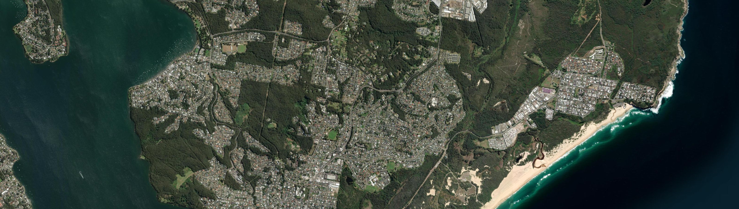 Aerial view of Belmont North, NSW