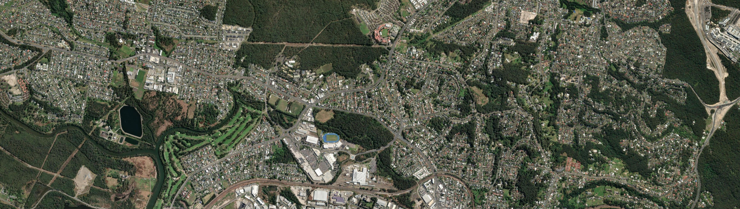 Aerial view of Glendale (NSW), NSW