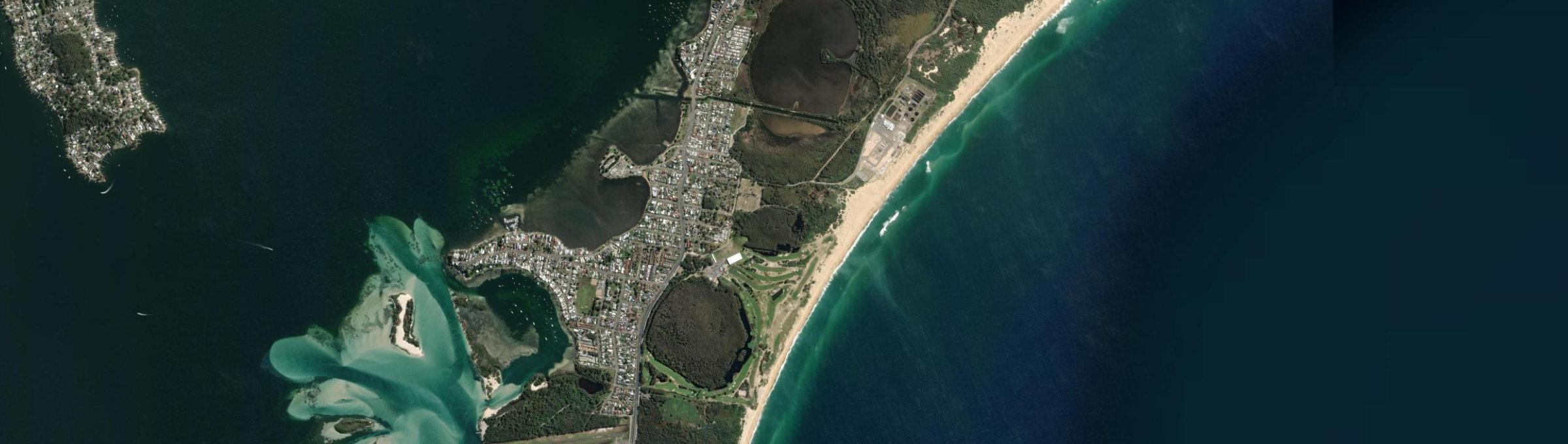 Aerial view of Belmont South, NSW