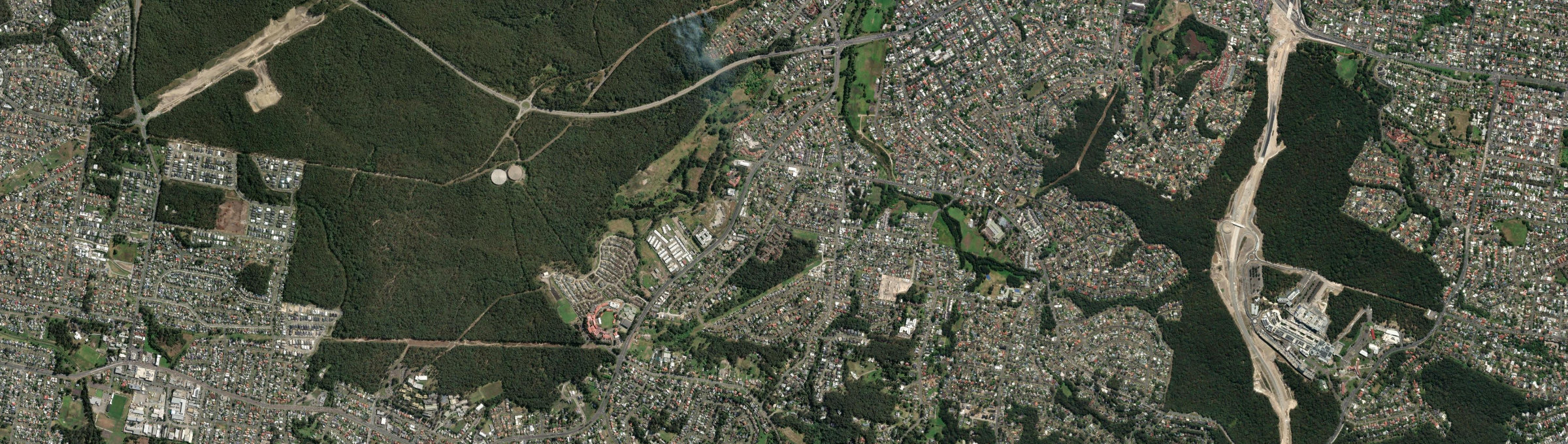 Aerial view of Elermore Vale, NSW