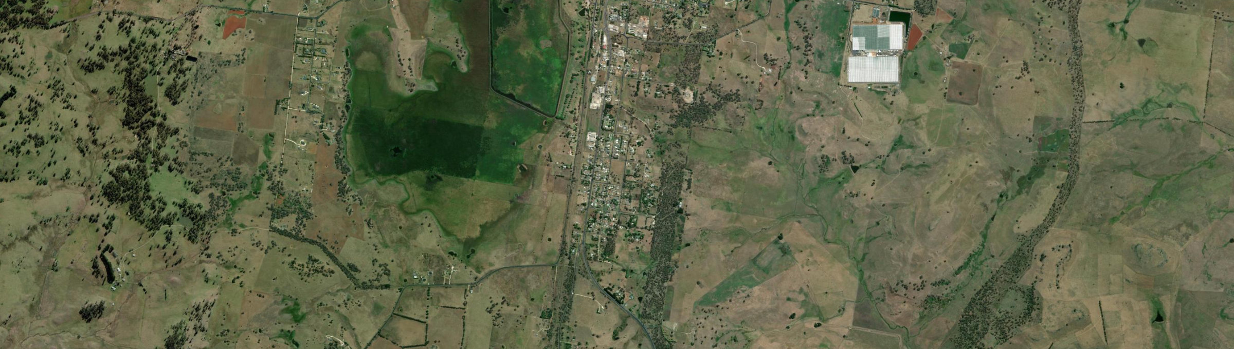 Aerial view of South Guyra, NSW