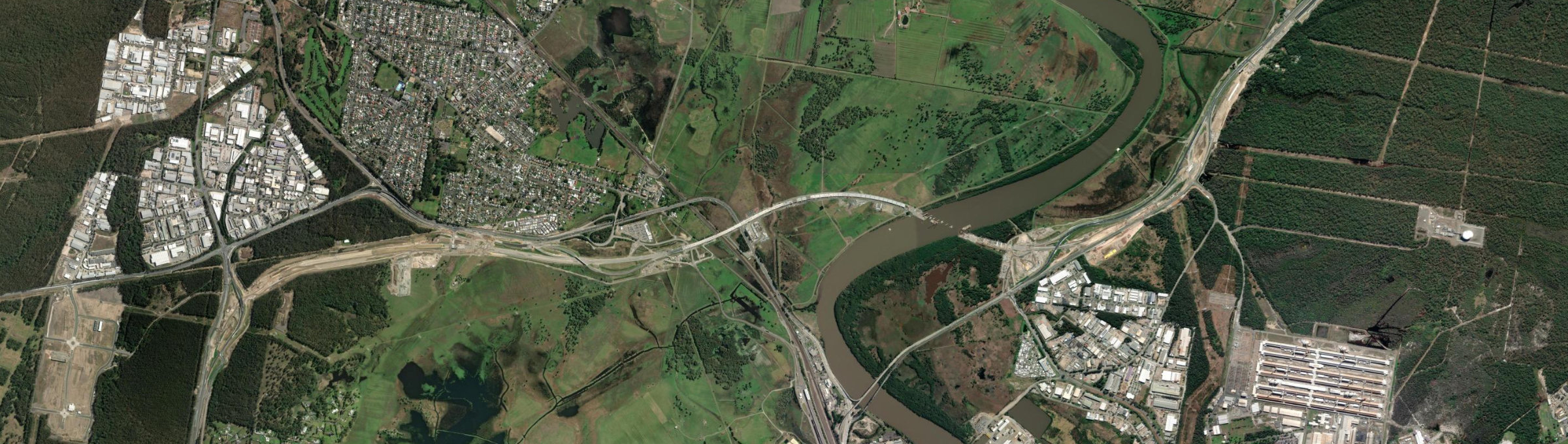 Aerial view of Tarro, NSW